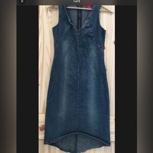 Hot kiss High Low Denim Dress L